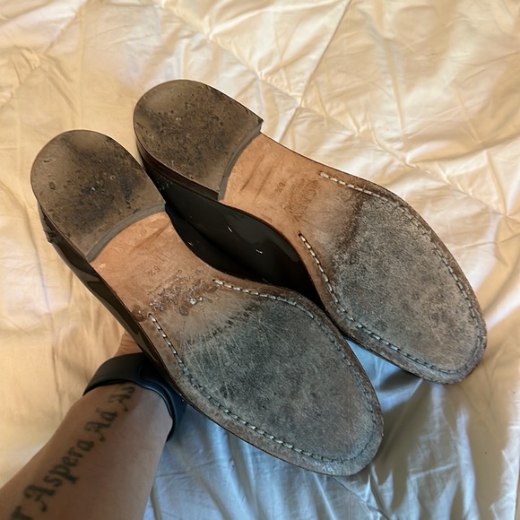 JCrew Dark Grey patent leather loafers 6.5 - Picture 3 of 3